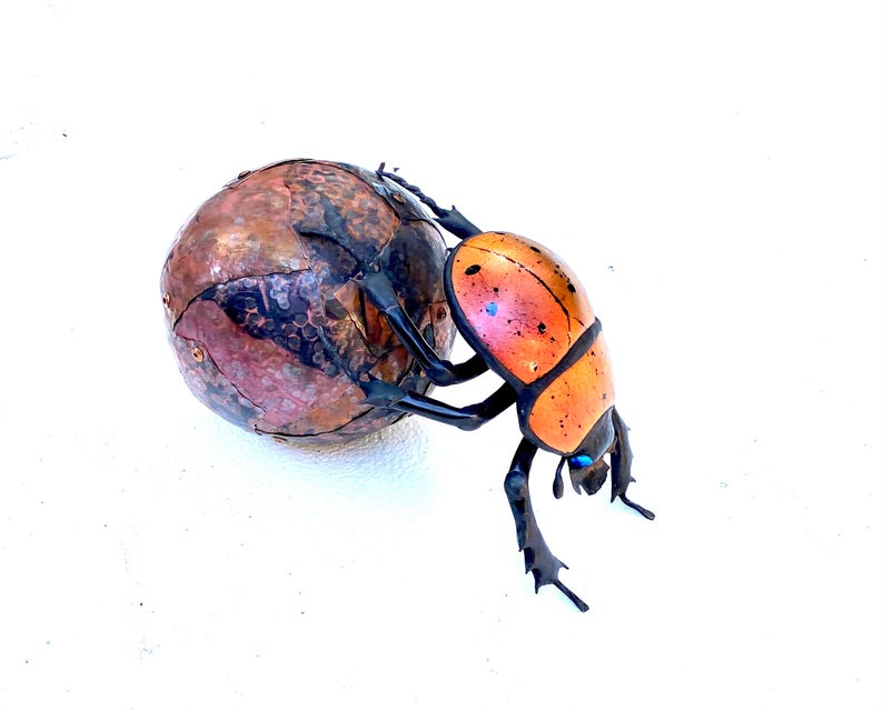 Small Dung Beetle Sculpture