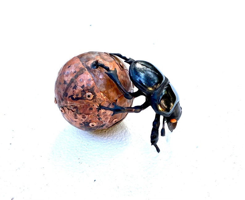 Mini Dung Beetle Sculpture